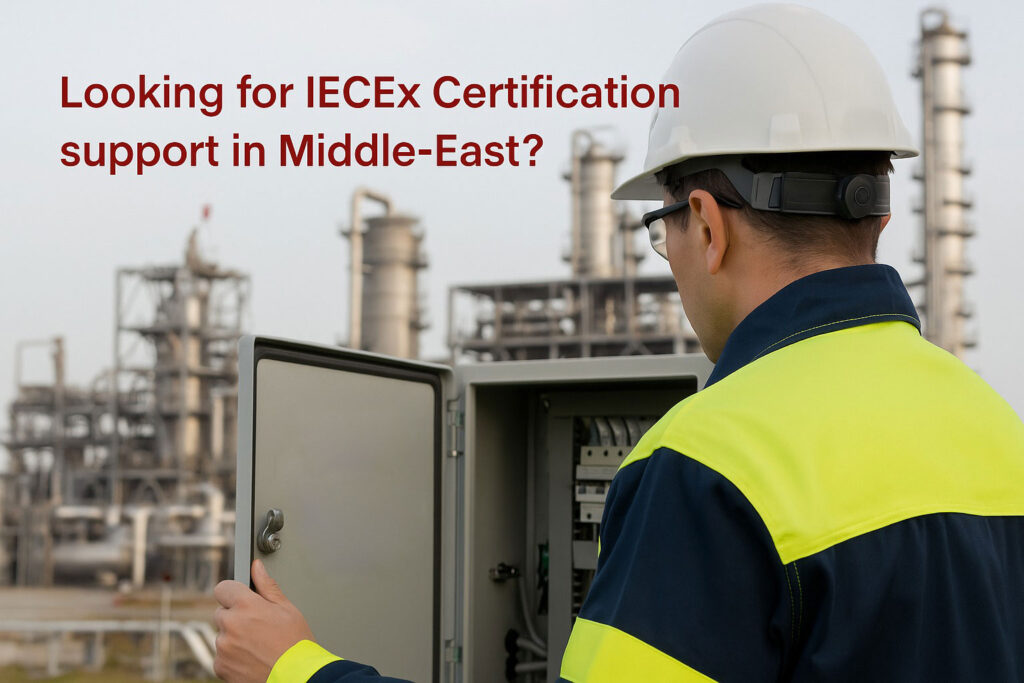 IECEx certification services in the Middle East for explosive atmosphere equipment by ATEX IECEx